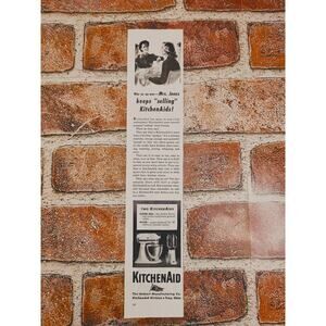 1944 KitchenAid Mixer Quality Hobart‎ Vtg Print Ad War Shortage Coffee Mill